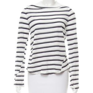 A.L.C. Striped navy blue and white top. Size : M